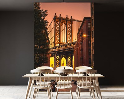 3 Boyutlu Manhattan Köprüsü Duvar Kağıdı Modeli