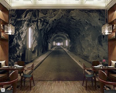 3D Tünel Duvar Kağıdı
