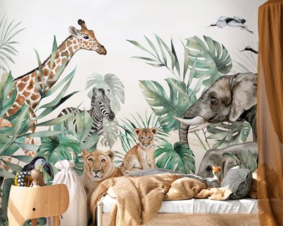 Çocuk Odası Safari Duvar Kağıtları