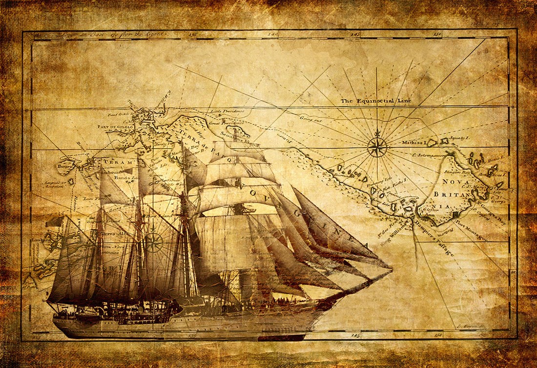 Yelkenli Gemi Resimli Duvar Kağıdı Modeli