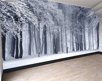 Kış Temalı Orman Duvar Kağıdı Modeli
