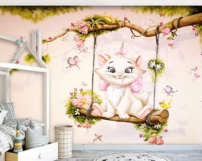 Sevimli Kedi Duvar Kağıdı Modeli