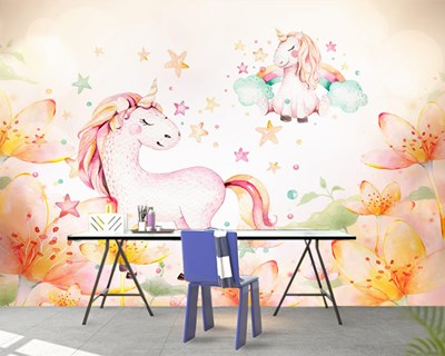 Unicorn Resimli Duvar Kağıdı Modeli