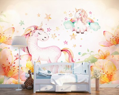 Unicorn Resimli Duvar Kağıdı Modeli