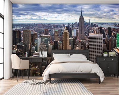 3 Boyutlu New York Şehri Duvar Kağıdı Modeli