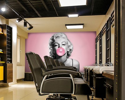 Sakız Şişiren Marilyn Monroe Duvar Kağıdı Modeli