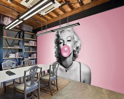 Sakız Şişiren Marilyn Monroe Duvar Kağıdı Modeli