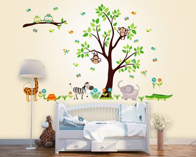 Ağaçtaki Maymunlar Duvar Kağıdı Modeli
