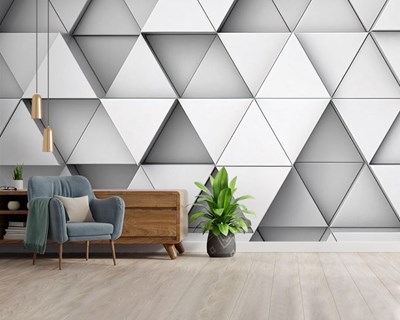 Üçgen Tasarım Duvar Kağıdı 3D