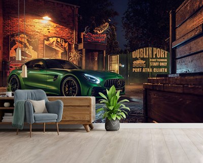 Yeşil Mercedes Duvar Kağıdı 3D