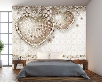 Parlak Kalpli Duvar Kağıdı 3D