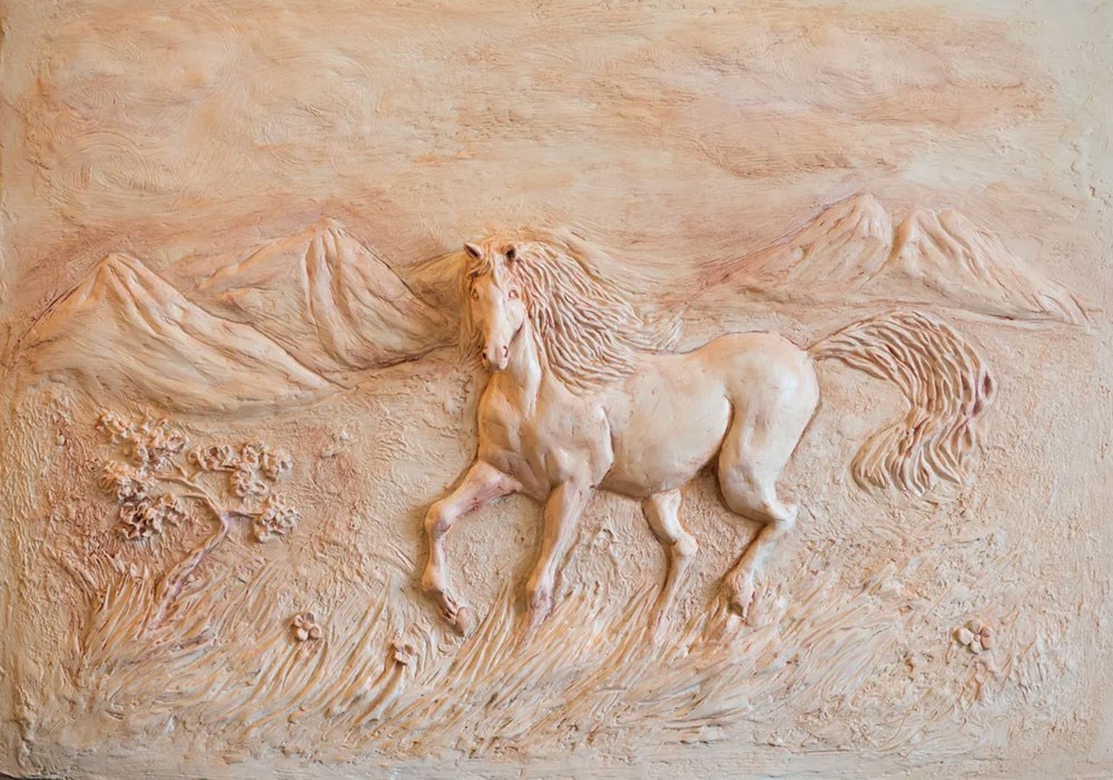 At Figürlü Duvar Kağıdı 3D