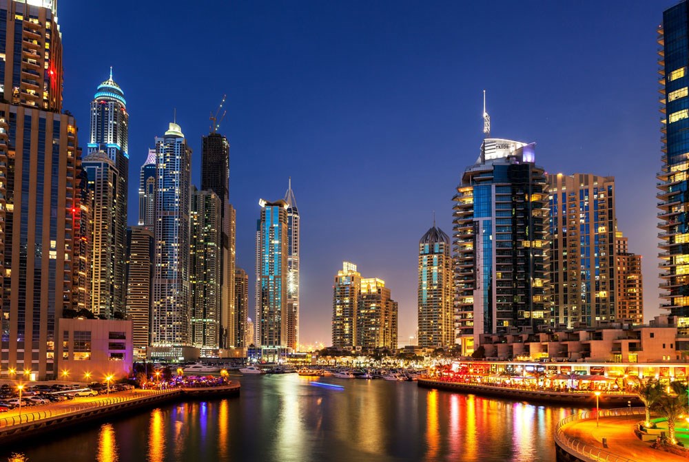 Dubai Şehir Manzarası Duvar Kağıdı 3D