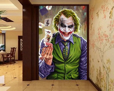 Joker Gülüşü Duvar Kağıdı 3D