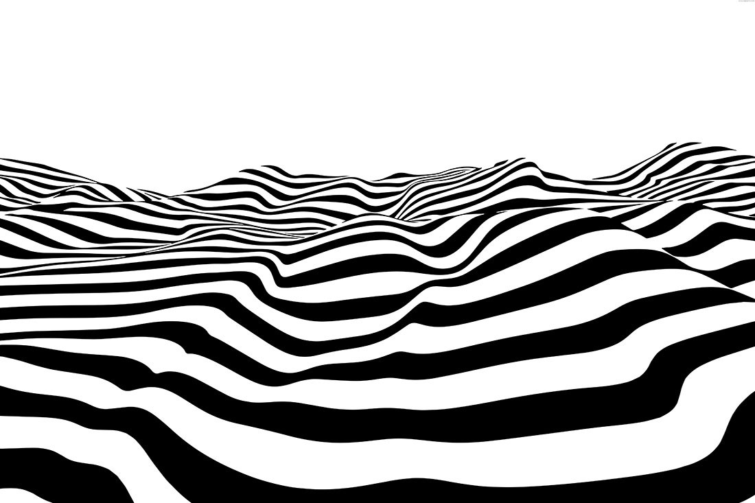 Zebra Dalgalar Duvar Kağıdı