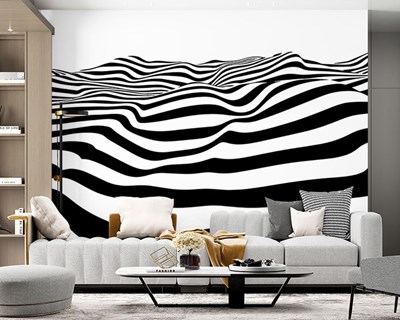 Zebra Dalgalar Duvar Kağıdı