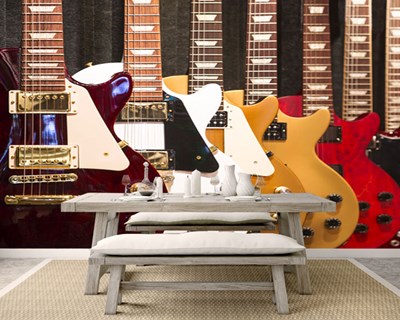 Renkli Gitarlar Duvar Kağıdı