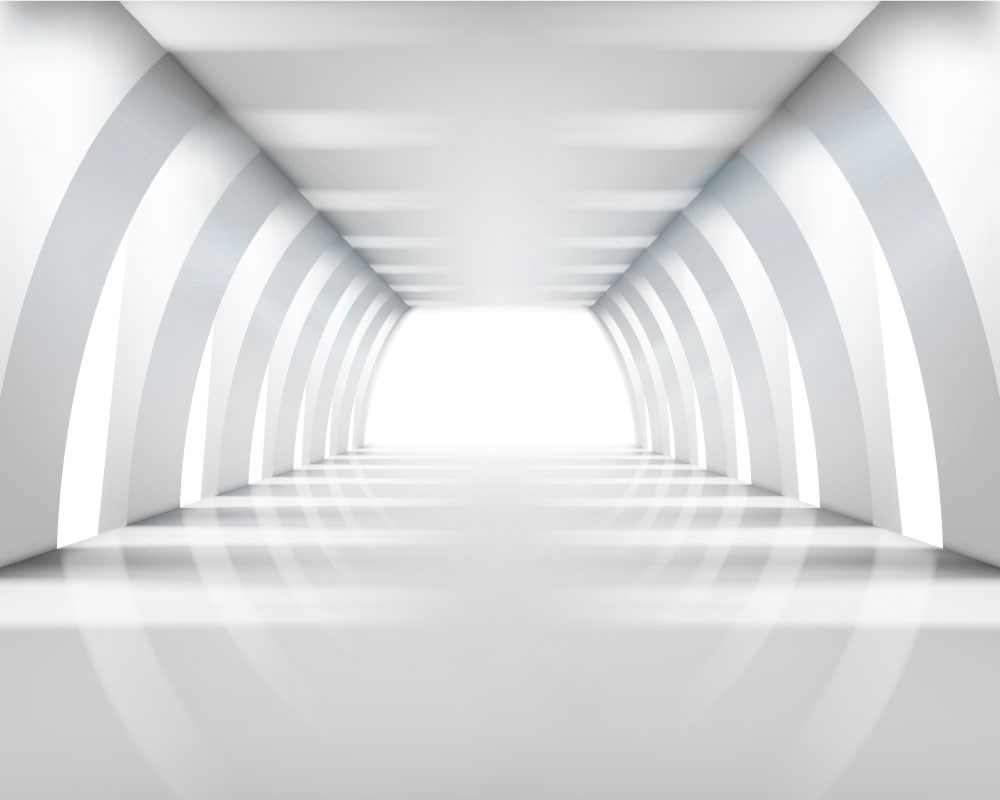 Beyaz Tünel Duvar Kağıtları 3D