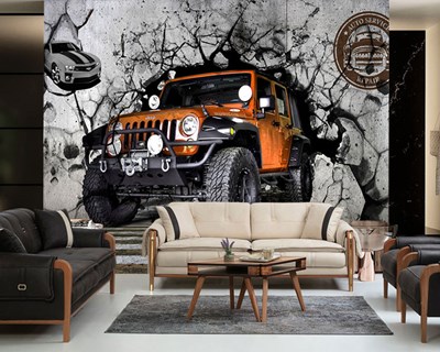 Jeep Resimli Duvar Kağıdı 3D