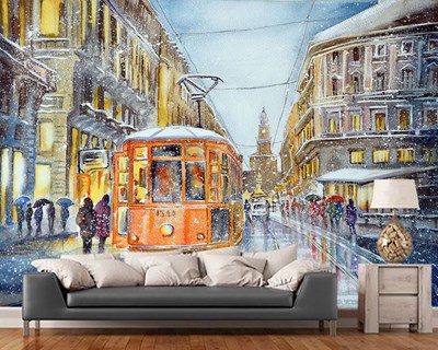 Londra Kış Duvar Kağıdı 3D