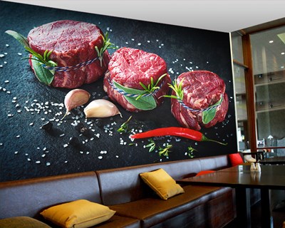 Steak House Duvar Kağıdı 3D