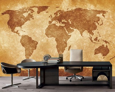 Yazısız Dünya Haritası Duvar Kağıdı