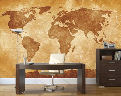 Yazısız Dünya Haritası Duvar Kağıdı