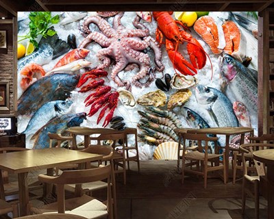 Balık Restoran Duvar Kağıdı