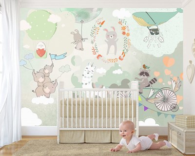 Bebek Odası Duvar Posteri 3D