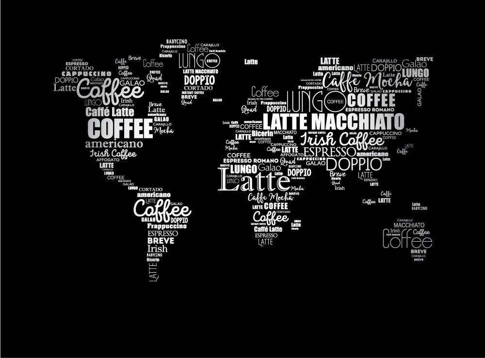 Coffee Yazılı Duvar Kağıdı