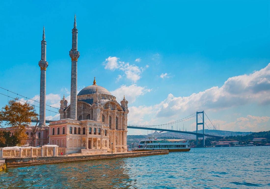 İstanbul Ortaköy Camii Duvar Kağıdı 3d