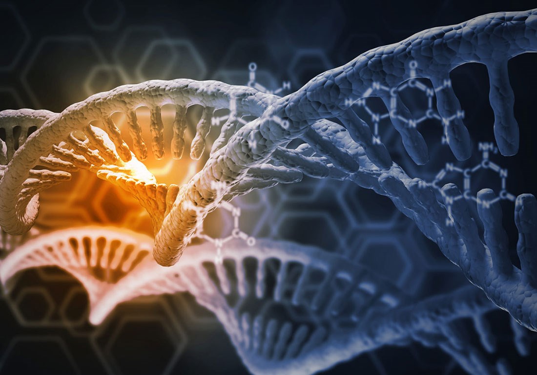 3 Boyutlu DNA Molekülü Duvar Kağıdı