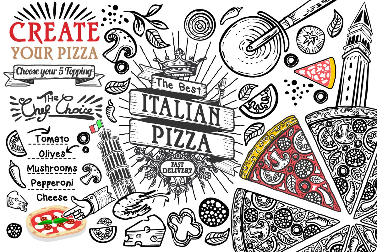 İtalyan Pizza Duvar Kağıdı