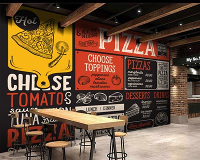 Pizza Dükkanları İçin Duvar Kağıtları