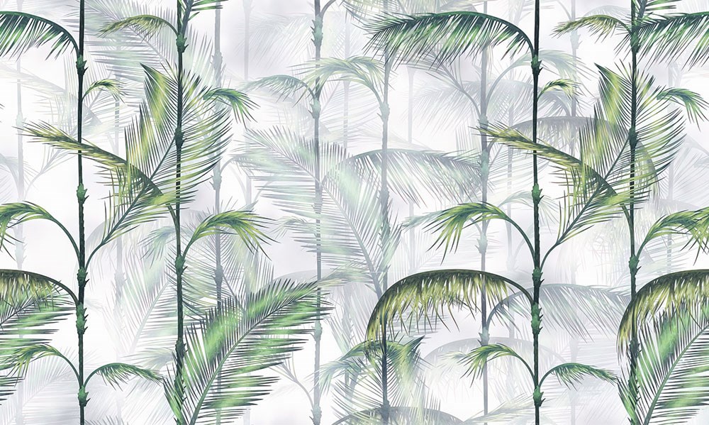 Yeşil Bambular Duvar Kağıdı