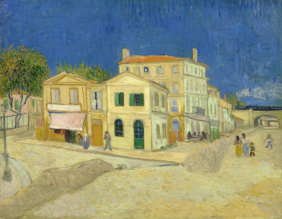 Van-Gogh-Sarı-Evler-Tablo Duvar Kağıtları