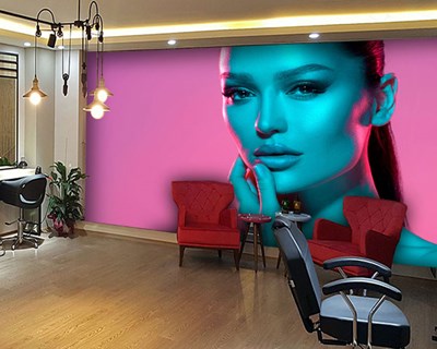 Neon Makyajlı Kız Duvar Kağıdı