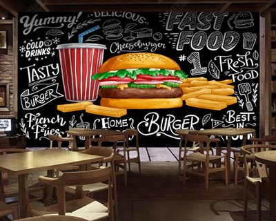 Hamburger Resimli Duvar Kağıdı