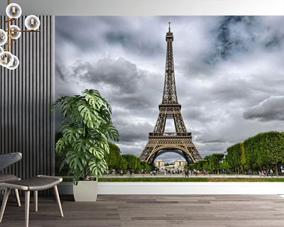Paris Eyfel Kulesi 3D Duvar Kağıdı Görseli