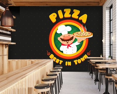Pizza Dükkanı Duvar Kağıdı Görseli