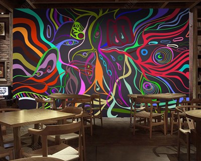 Sanatsal Karışık Renkler Duvar Kağıdı