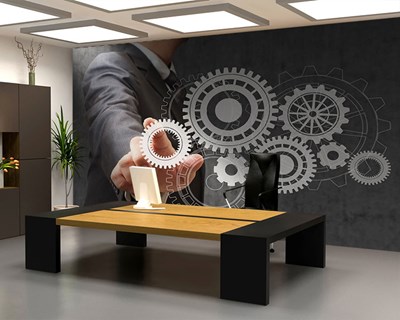 Makine Mühendislik Ofisi Duvar Kağıdı 3D