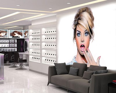 Estetik Salonu Bayan Kuaförü Güzellik Merkezi Makyaj Duvar Kağıdı