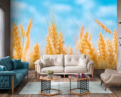 Buğday Başağı 3D Duvar Kağıdı 