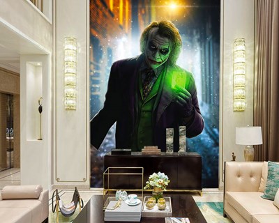 İskambil Kartları Elinde Tutan Joker 3D Duvar Kağıdı Görseli