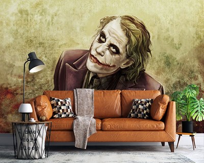 Batman Jokeri Renkli Çizim Duvar Posteri 