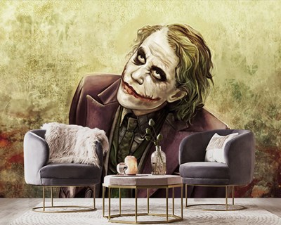 Batman Jokeri Renkli Çizim Duvar Posteri 