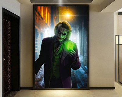 İskambil Kartları Elinde Tutan Joker 3D Duvar Kağıdı Görseli