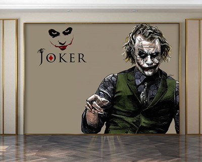 Joker Heath Ledger Portre Duvar Kağıdı 