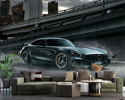 Mercedes AMG GT445 3D Duvar Kağıdı Görseli